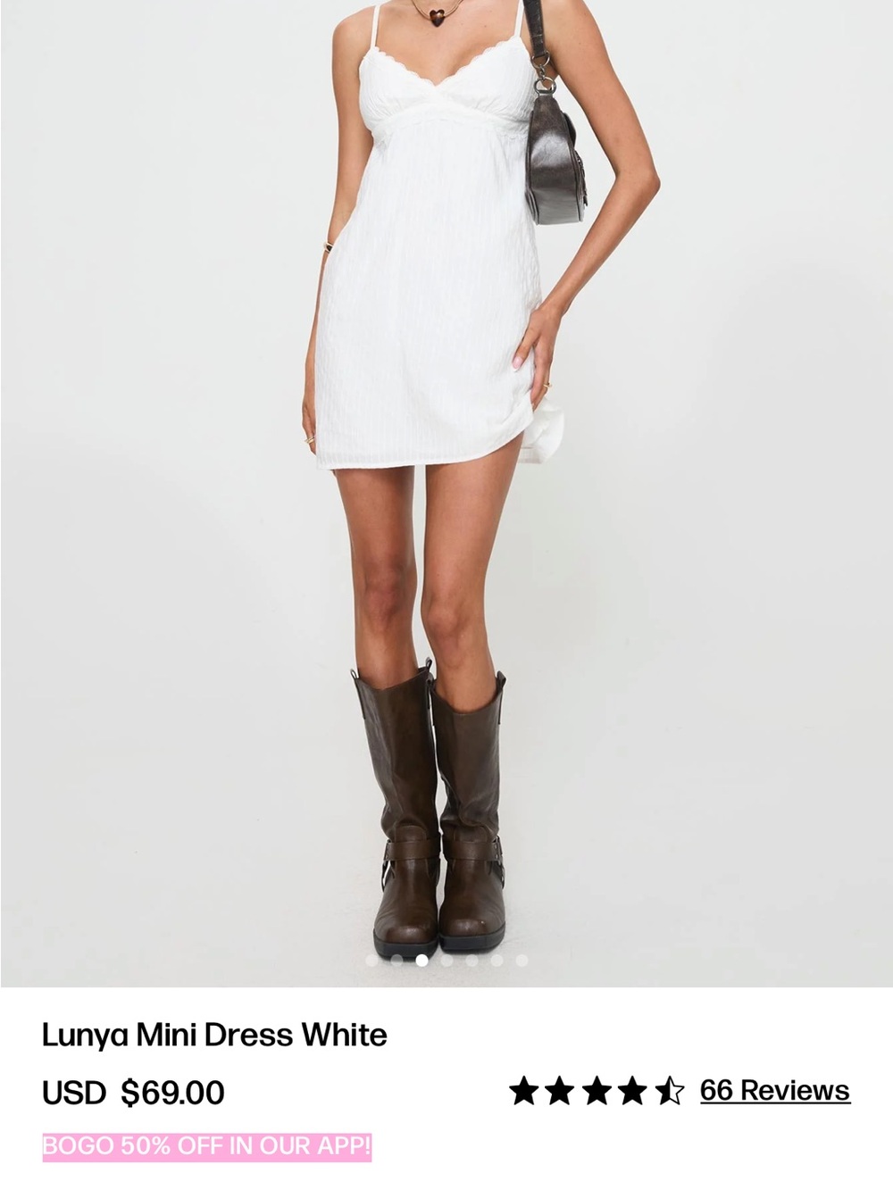Princess Polly Light Pink Lace-Trim Slip Dress - Picture 5 of 7